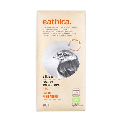 Chocolate preto 88% Bolivia bio - Ethica