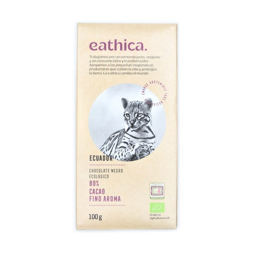 Eathica - Chocolate amargo 80% ecuador bio