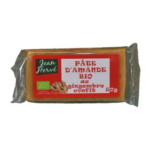 Organic Ginger Almond Paste Bar - Jean Hervé.